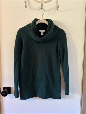 Calvin Klein Forest Green Cowl Neck Pullover Sweater